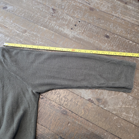 J. Jill Olive Green Open Cardigan. - Picture 7 of 8